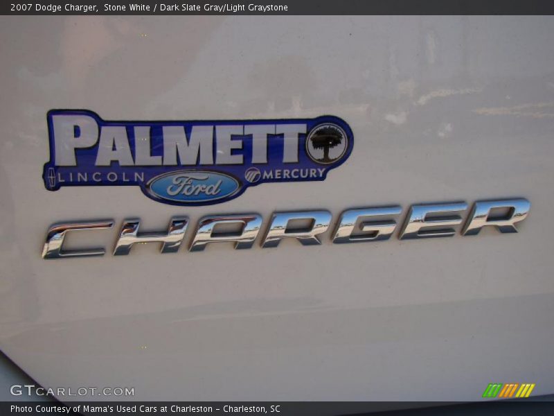 Stone White / Dark Slate Gray/Light Graystone 2007 Dodge Charger