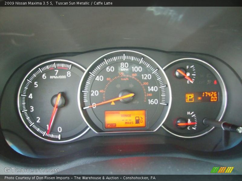 Tuscan Sun Metallic / Caffe Latte 2009 Nissan Maxima 3.5 S