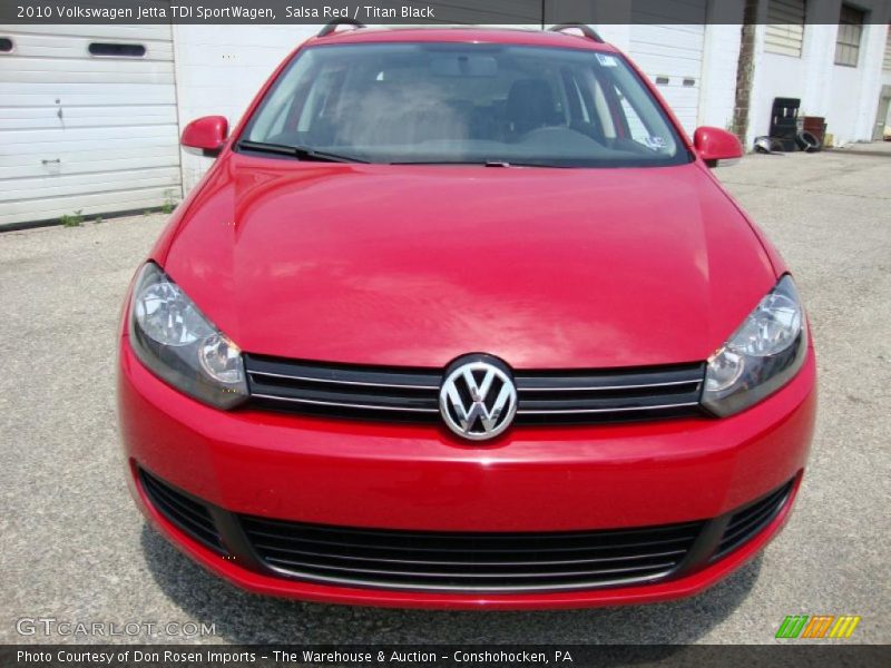 Salsa Red / Titan Black 2010 Volkswagen Jetta TDI SportWagen