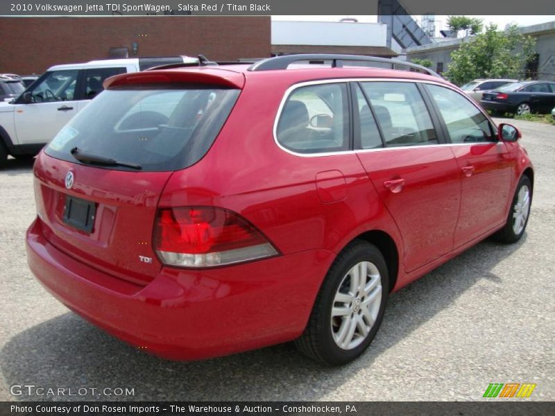 Salsa Red / Titan Black 2010 Volkswagen Jetta TDI SportWagen