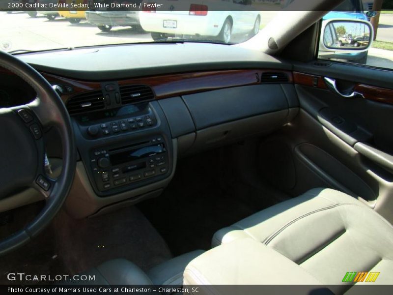 White Diamond / Pewter 2000 Cadillac DeVille Sedan