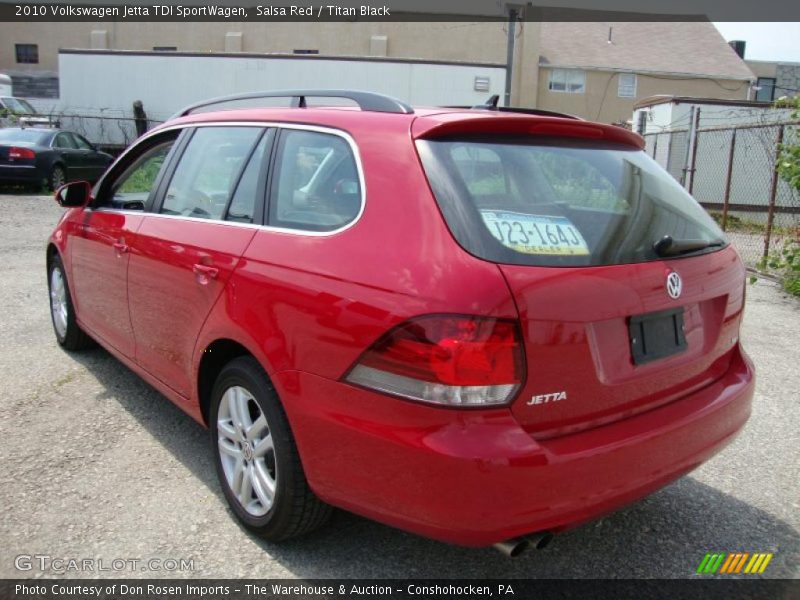 Salsa Red / Titan Black 2010 Volkswagen Jetta TDI SportWagen