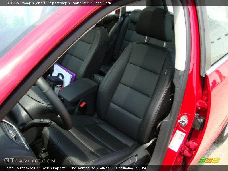 Salsa Red / Titan Black 2010 Volkswagen Jetta TDI SportWagen
