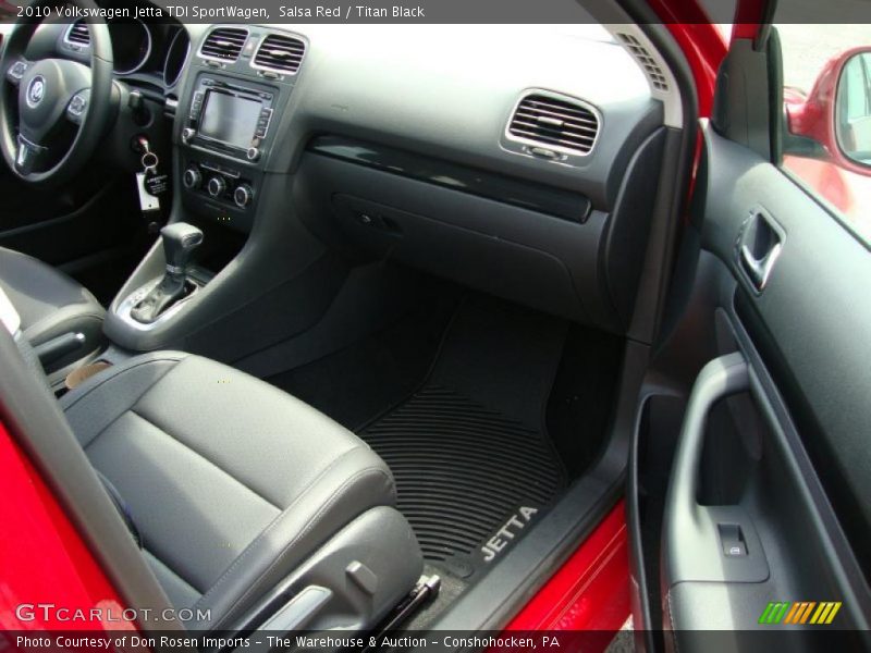 Salsa Red / Titan Black 2010 Volkswagen Jetta TDI SportWagen