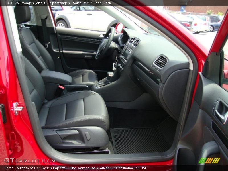 Salsa Red / Titan Black 2010 Volkswagen Jetta TDI SportWagen