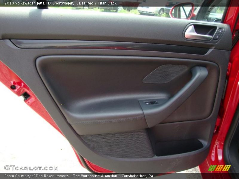 Salsa Red / Titan Black 2010 Volkswagen Jetta TDI SportWagen