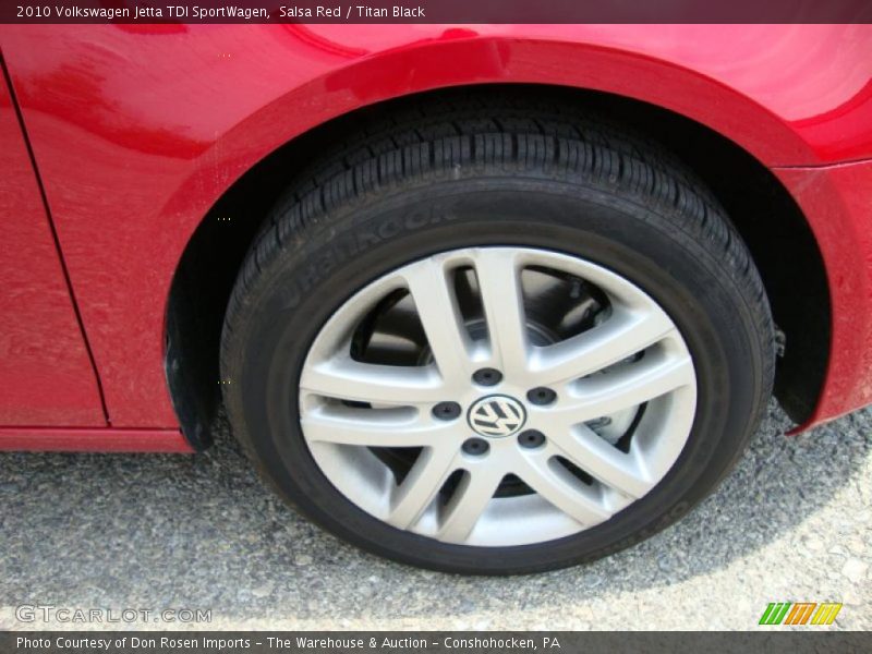 Salsa Red / Titan Black 2010 Volkswagen Jetta TDI SportWagen