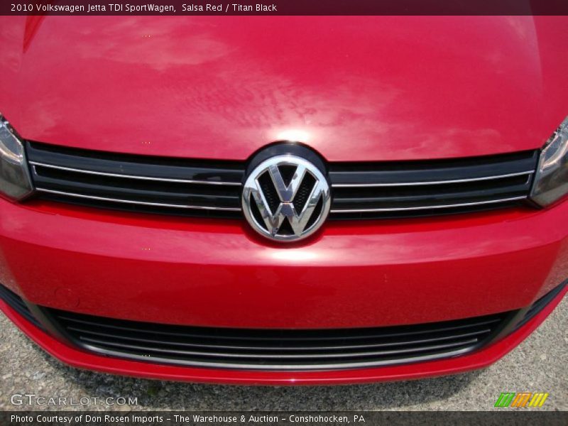 Salsa Red / Titan Black 2010 Volkswagen Jetta TDI SportWagen