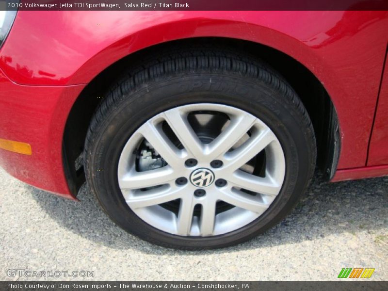 Salsa Red / Titan Black 2010 Volkswagen Jetta TDI SportWagen