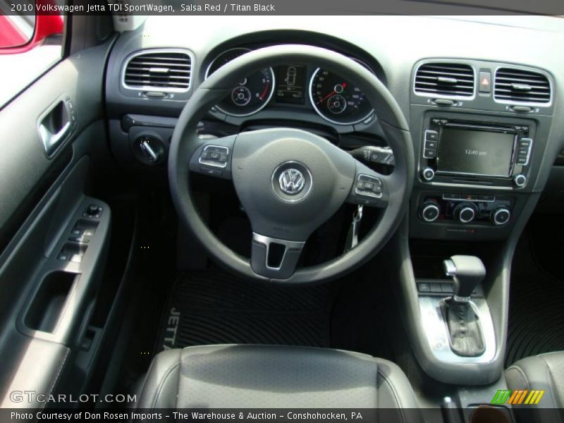 Salsa Red / Titan Black 2010 Volkswagen Jetta TDI SportWagen