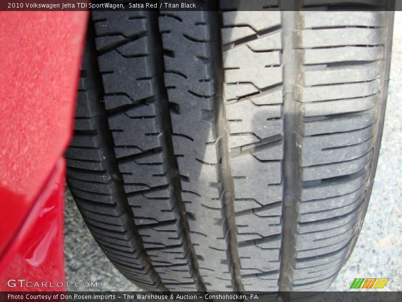 Salsa Red / Titan Black 2010 Volkswagen Jetta TDI SportWagen