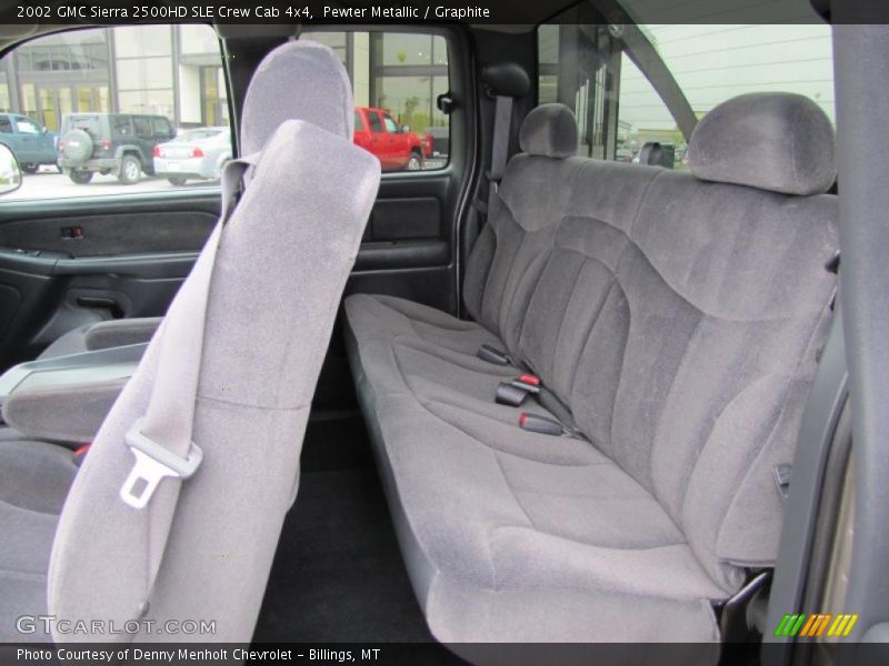 Pewter Metallic / Graphite 2002 GMC Sierra 2500HD SLE Crew Cab 4x4
