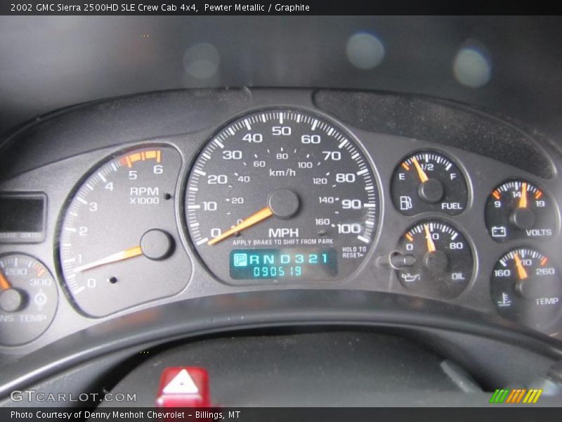 Pewter Metallic / Graphite 2002 GMC Sierra 2500HD SLE Crew Cab 4x4