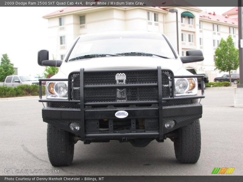 Bright White / Medium Slate Gray 2009 Dodge Ram 2500 SXT Quad Cab 4x4