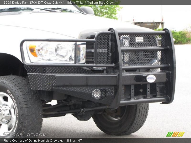 Bright White / Medium Slate Gray 2009 Dodge Ram 2500 SXT Quad Cab 4x4