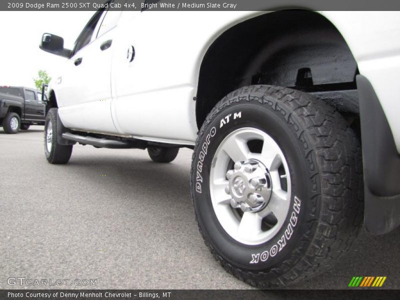 Bright White / Medium Slate Gray 2009 Dodge Ram 2500 SXT Quad Cab 4x4