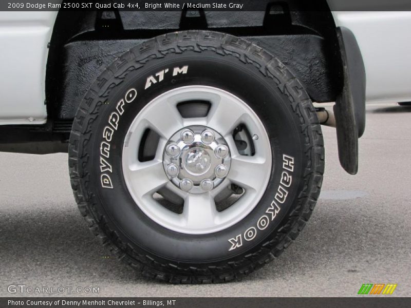 Bright White / Medium Slate Gray 2009 Dodge Ram 2500 SXT Quad Cab 4x4