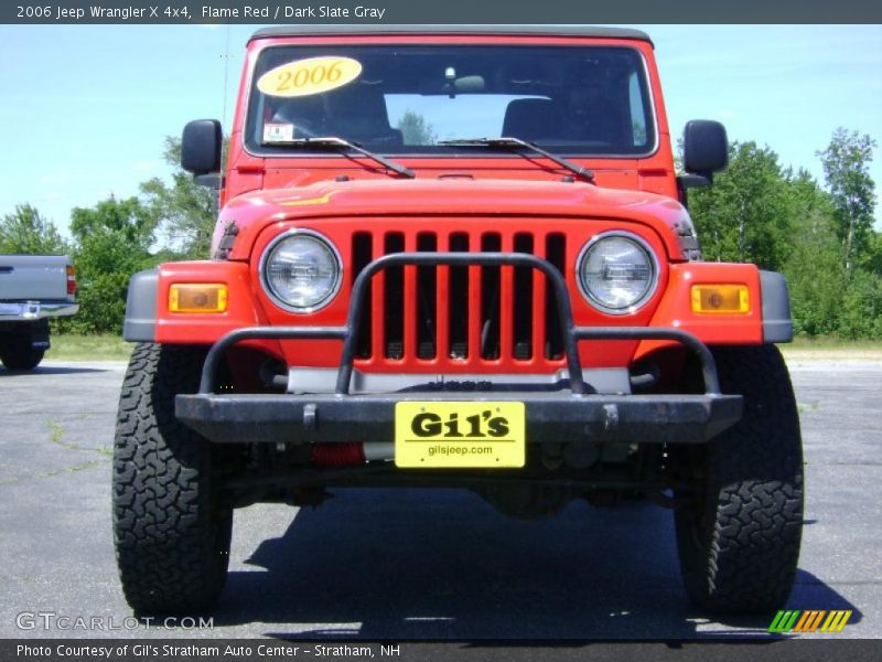 Flame Red / Dark Slate Gray 2006 Jeep Wrangler X 4x4
