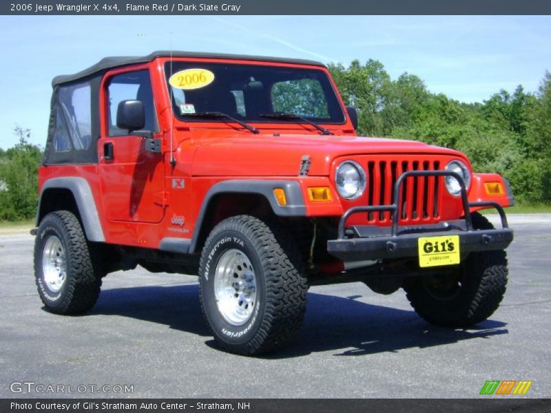 Flame Red / Dark Slate Gray 2006 Jeep Wrangler X 4x4