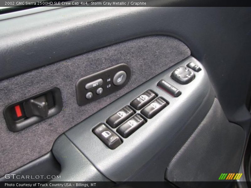 Storm Gray Metallic / Graphite 2002 GMC Sierra 2500HD SLE Crew Cab 4x4