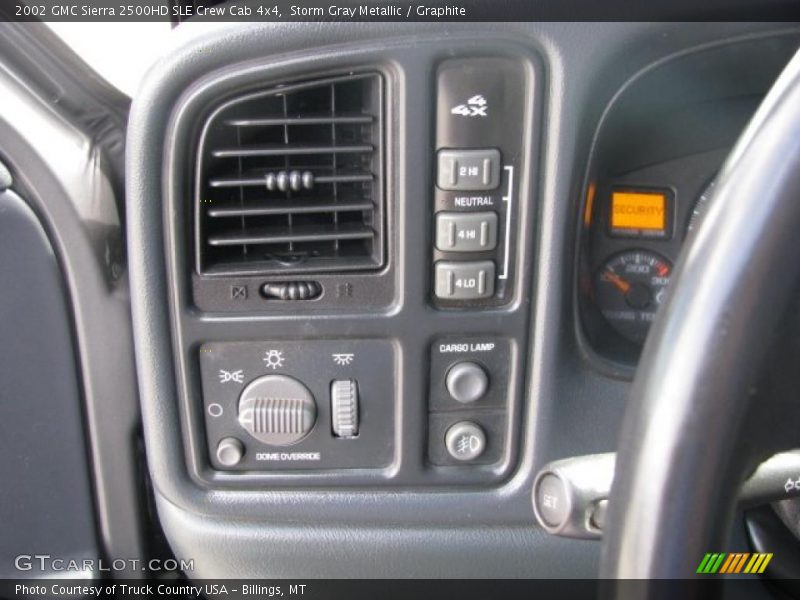 Storm Gray Metallic / Graphite 2002 GMC Sierra 2500HD SLE Crew Cab 4x4
