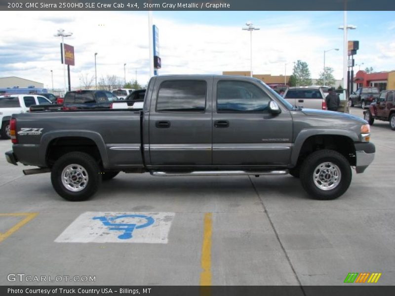 Storm Gray Metallic / Graphite 2002 GMC Sierra 2500HD SLE Crew Cab 4x4