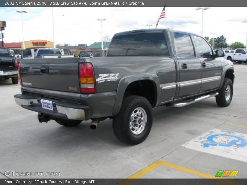 Storm Gray Metallic / Graphite 2002 GMC Sierra 2500HD SLE Crew Cab 4x4