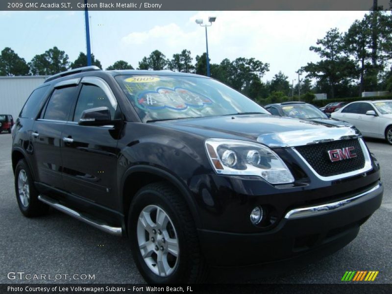 Carbon Black Metallic / Ebony 2009 GMC Acadia SLT