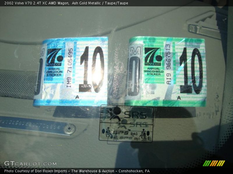 Ash Gold Metallic / Taupe/Taupe 2002 Volvo V70 2.4T XC AWD Wagon
