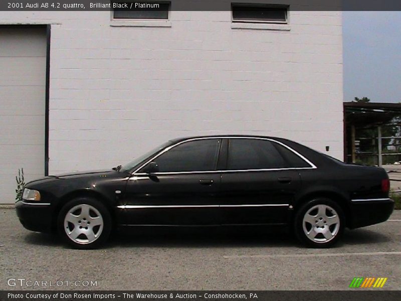 Brilliant Black / Platinum 2001 Audi A8 4.2 quattro