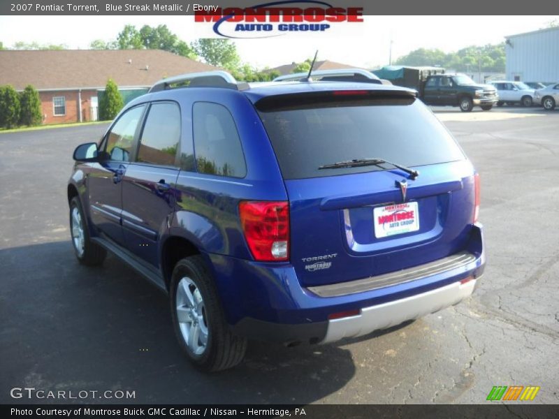 Blue Streak Metallic / Ebony 2007 Pontiac Torrent