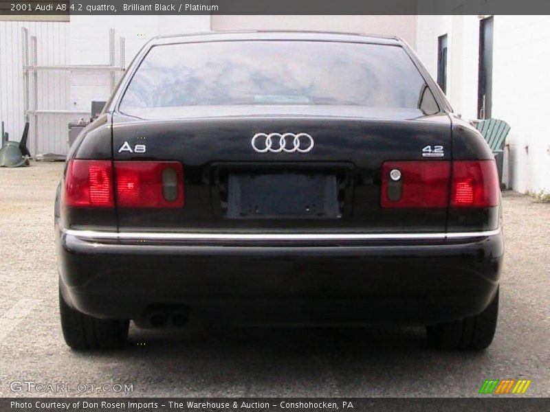 Brilliant Black / Platinum 2001 Audi A8 4.2 quattro