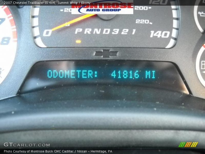 Summit White / Ebony 2007 Chevrolet TrailBlazer SS 4x4