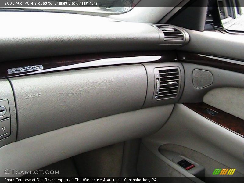 Brilliant Black / Platinum 2001 Audi A8 4.2 quattro