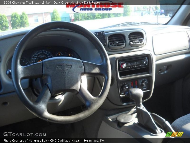 Dark Green Metallic / Dark Pewter 2004 Chevrolet TrailBlazer LS 4x4