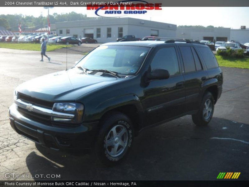 Dark Green Metallic / Dark Pewter 2004 Chevrolet TrailBlazer LS 4x4