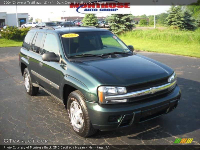 Dark Green Metallic / Dark Pewter 2004 Chevrolet TrailBlazer LS 4x4