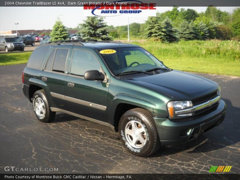 Dark Green Metallic / Dark Pewter 2004 Chevrolet TrailBlazer LS 4x4