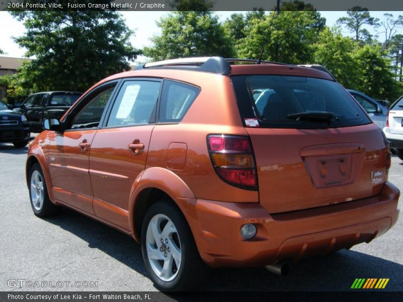 Fusion Orange Metallic / Graphite 2004 Pontiac Vibe