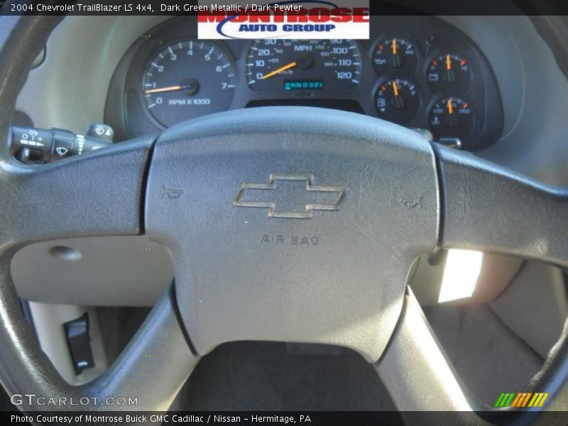 Dark Green Metallic / Dark Pewter 2004 Chevrolet TrailBlazer LS 4x4