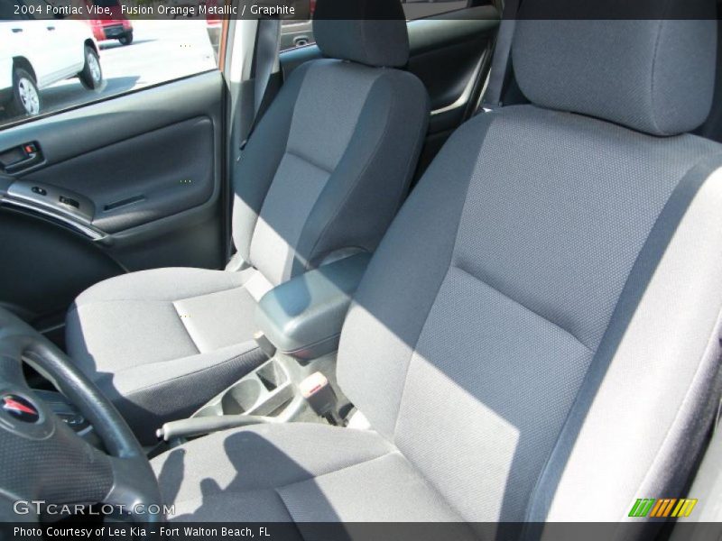 Fusion Orange Metallic / Graphite 2004 Pontiac Vibe
