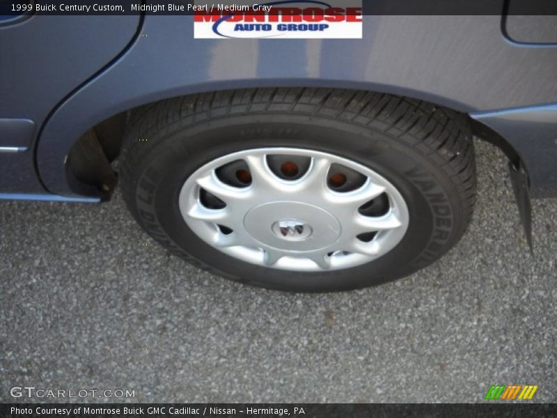 Midnight Blue Pearl / Medium Gray 1999 Buick Century Custom