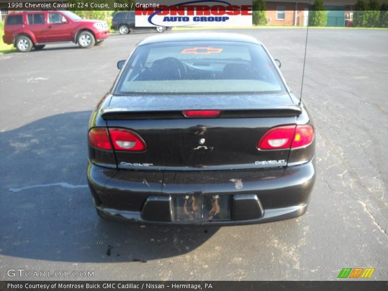 Black / Graphite 1998 Chevrolet Cavalier Z24 Coupe