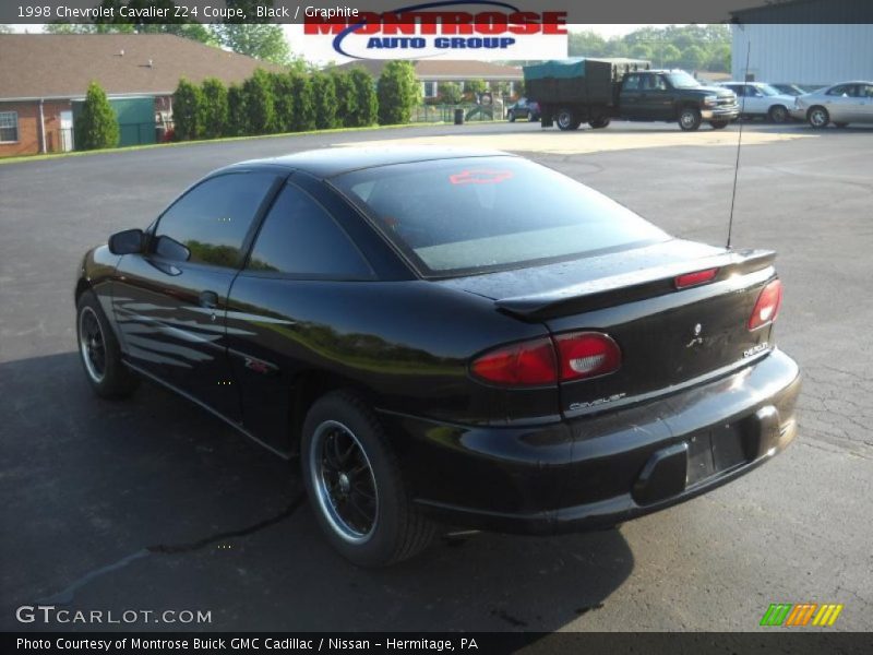 Black / Graphite 1998 Chevrolet Cavalier Z24 Coupe