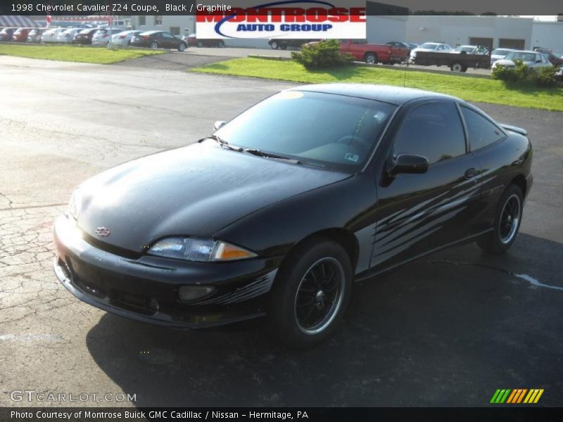 Black / Graphite 1998 Chevrolet Cavalier Z24 Coupe