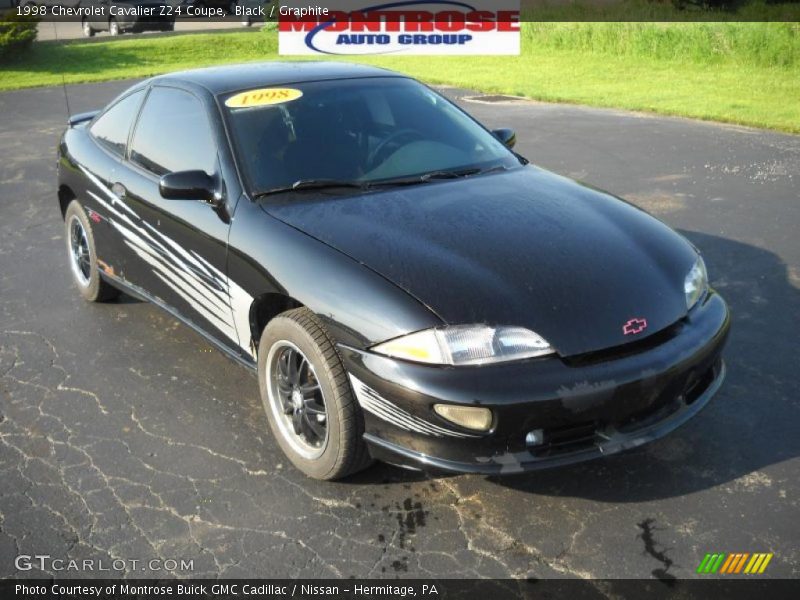 Black / Graphite 1998 Chevrolet Cavalier Z24 Coupe