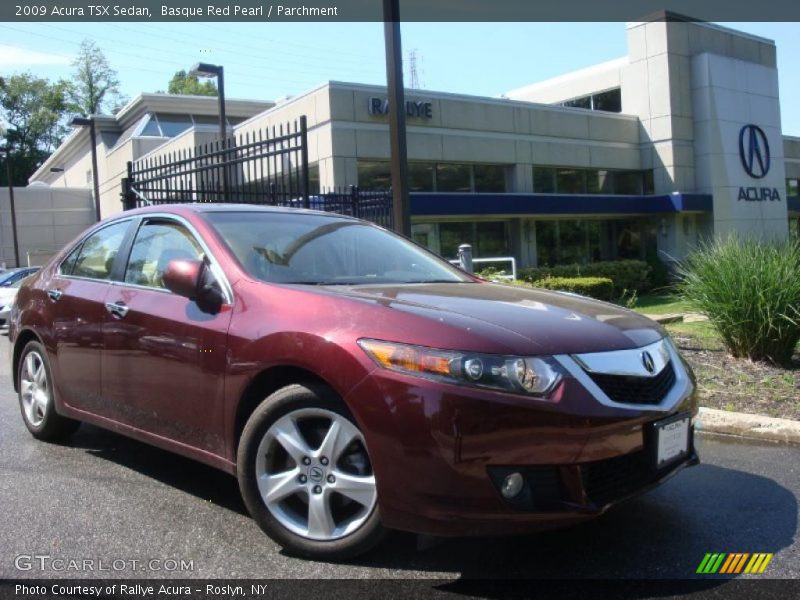 Basque Red Pearl / Parchment 2009 Acura TSX Sedan