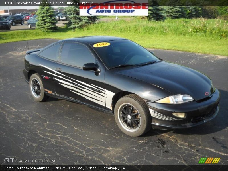 Black / Graphite 1998 Chevrolet Cavalier Z24 Coupe