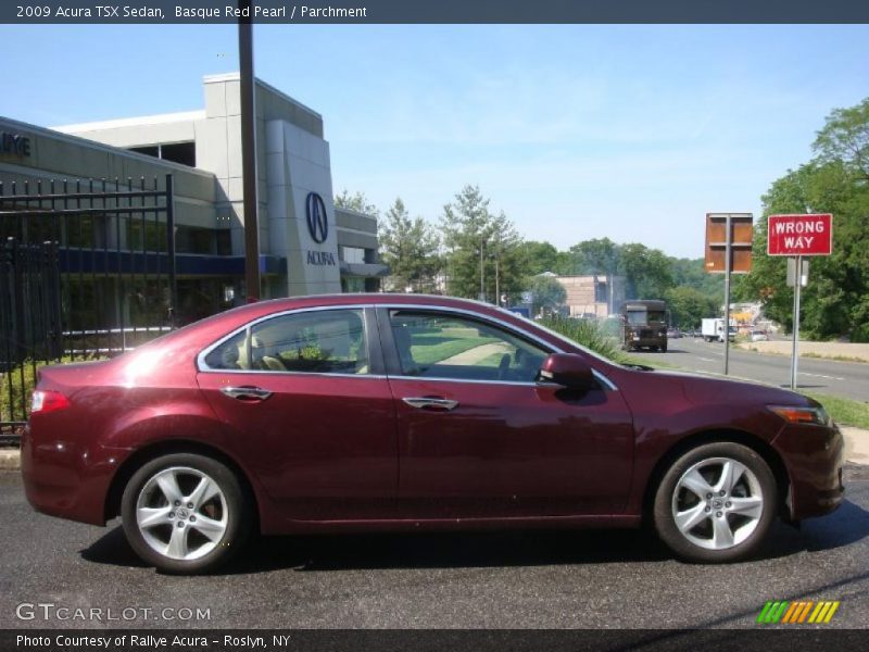 Basque Red Pearl / Parchment 2009 Acura TSX Sedan