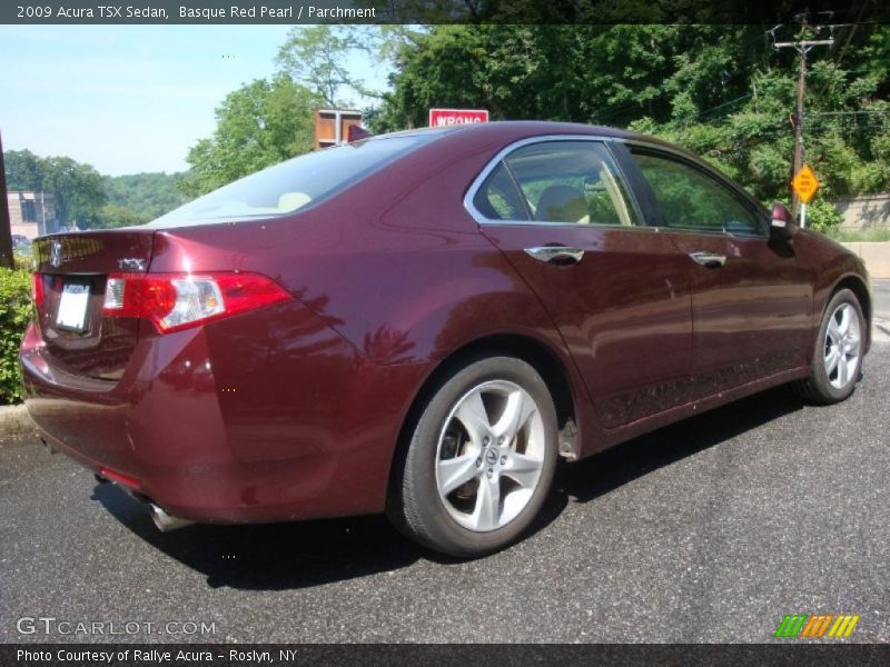 Basque Red Pearl / Parchment 2009 Acura TSX Sedan